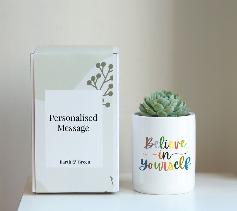 Believe in Yourself – Motivational Succulent Gift Box