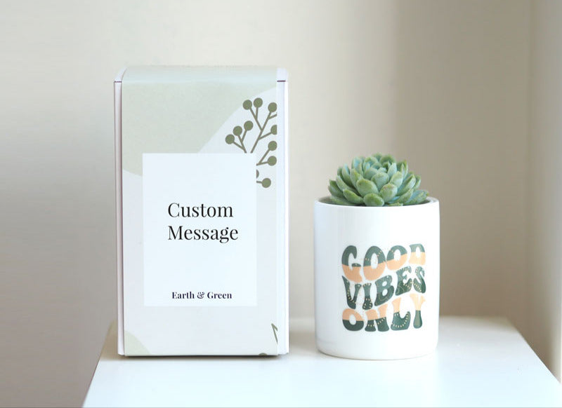 Good Vibes Only – Personalised Succulent Gift Box