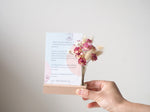 Pink Dried Flower Card Holder + Card Printing3