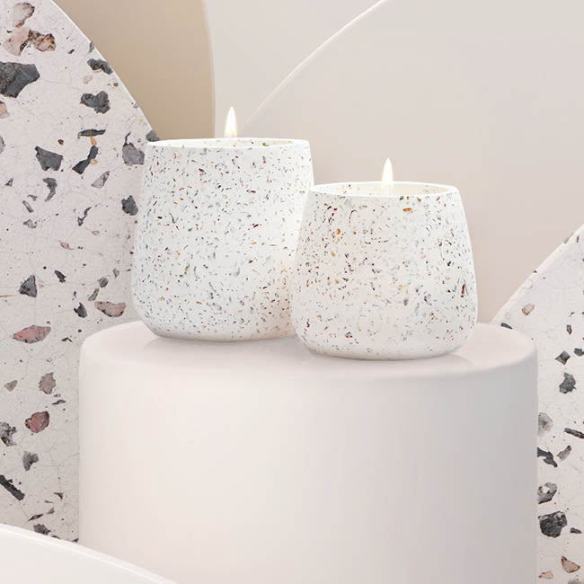 Terrazzo Candle White Vanilla Scent